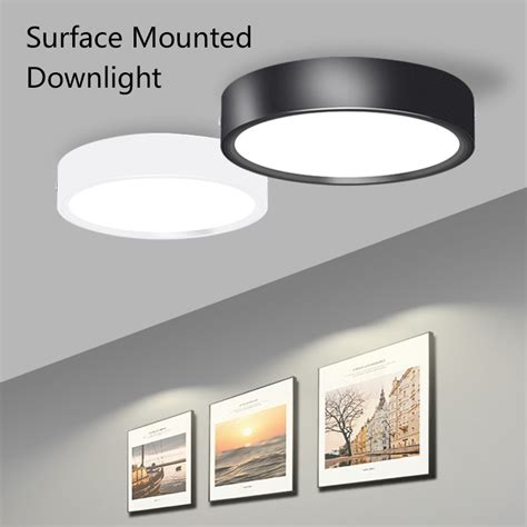 surface mounted round light fixtures